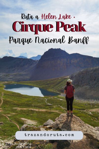 ruta helen lake y cirque peak banff